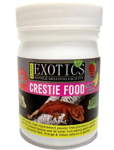 ULTIMATE EXOTICS 50g Crestie food - Strawberry and banana