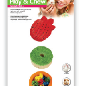 PAWISE Play & chew loofah no4