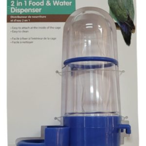 PAWISE 2in1 dispenser for water and food 265ml - assorted