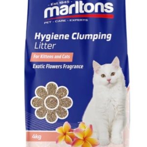 MARLTONS Hygiene clumping cat litter 4kg - Exotic Flower fragrance