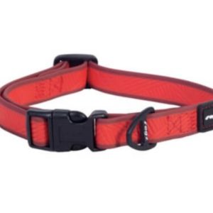 ROGZ Amphibian classic dog collar in red