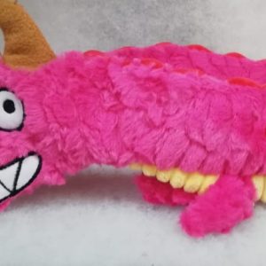 RSK MONSTER long, crinkle dog toy in pink