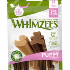 WHIMZEES Puppy 14pc - small and x-small sizes and shapes.