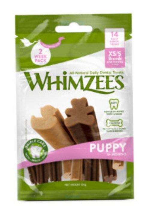 WHIMZEES Puppy 14pc - small and x-small sizes and shapes.