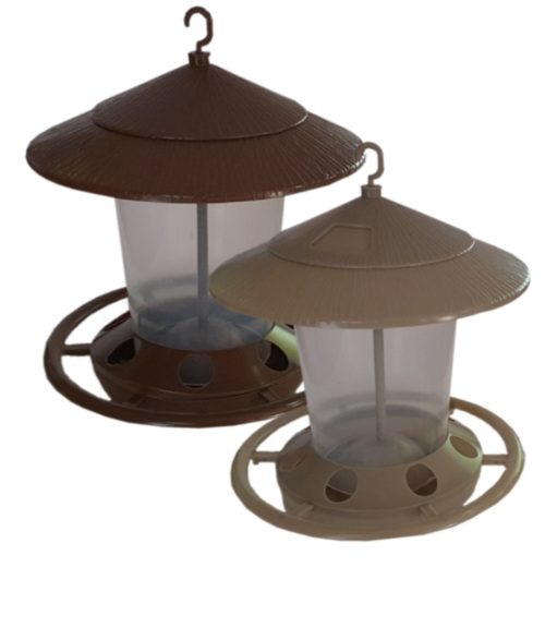 AKWA wild thatch seed feeder in plastic - assorted colours