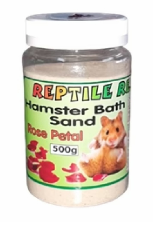 REPTILE RESORT Bath Hamster Sand 500G Rose Petal scented Animal Kingdom Pet Store