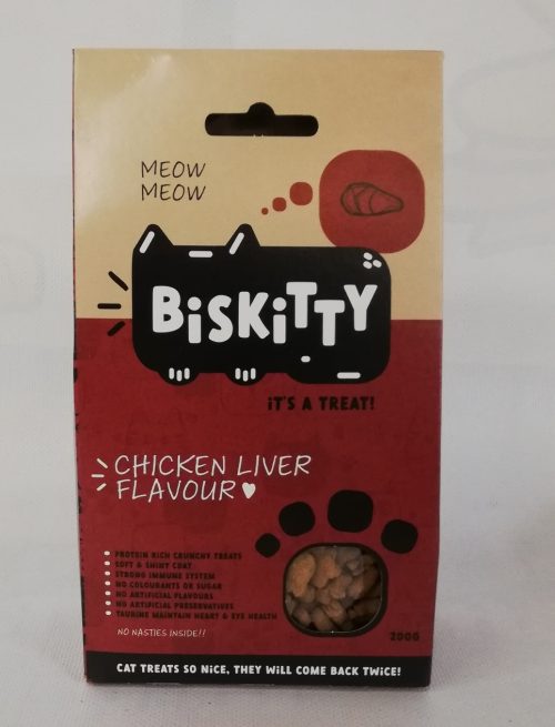 BISKITTY cat treats with chicken liver 200g