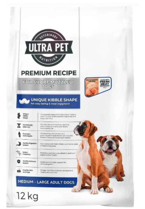 Ultra Pet Premium Short-muzzled 12kg M-L breed adults