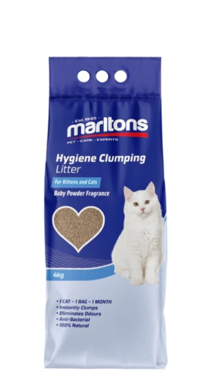 MARLTONS Hygiene 4kg clumping cat litter