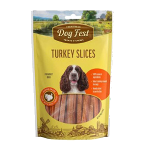 DOG FEST Farm fresh turkey slices 90g