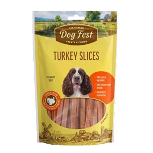 DOG FEST Farm fresh turkey slices 90g